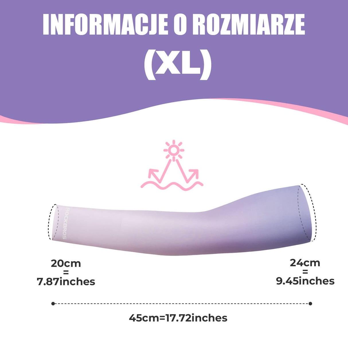 ROCKBROS Rękawy Ochronne na Ramiona Chroniące Przed Słońcem-LF30126 Rękawy