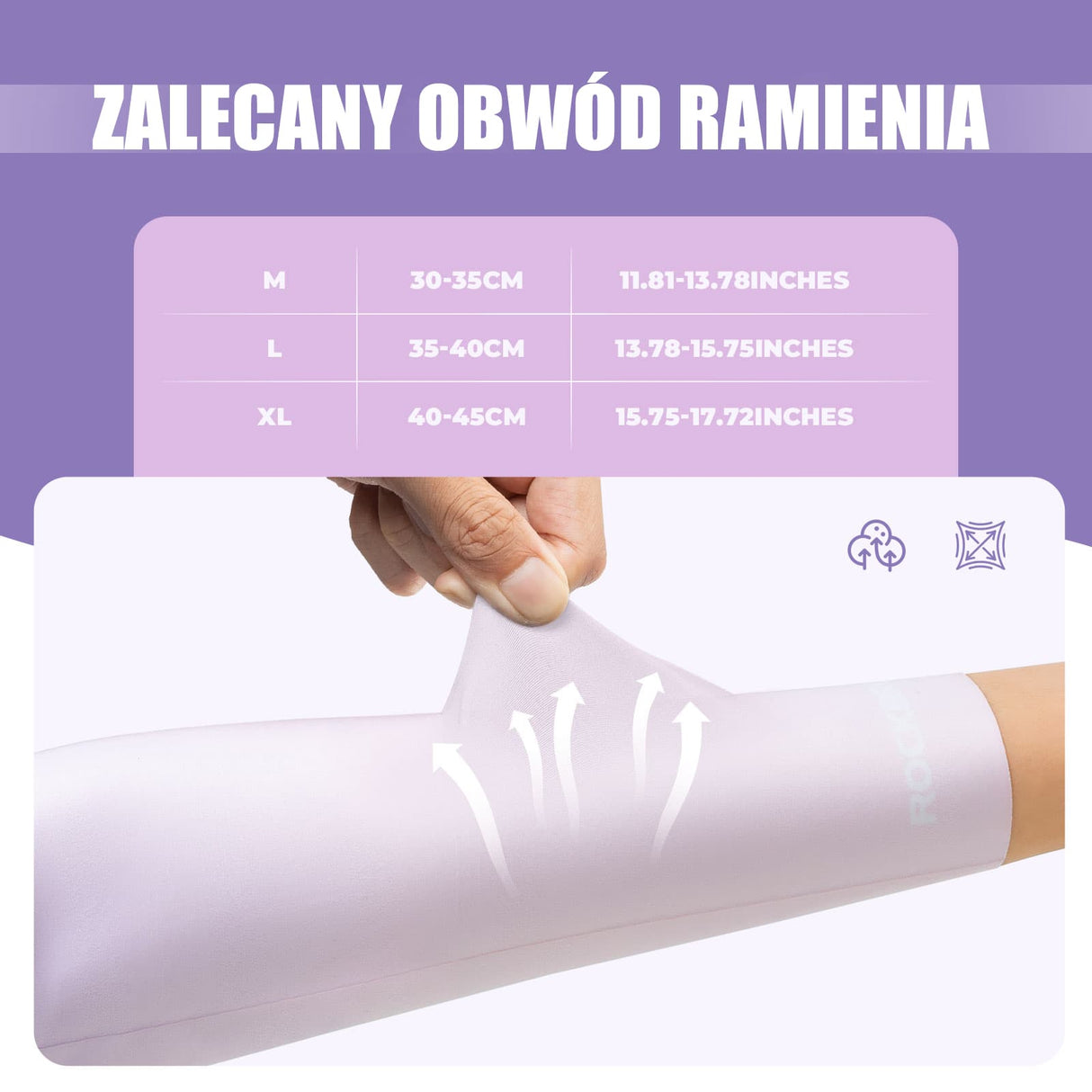 ROCKBROS Rękawy Ochronne na Ramiona Chroniące Przed Słońcem-LF30126 Rękawy