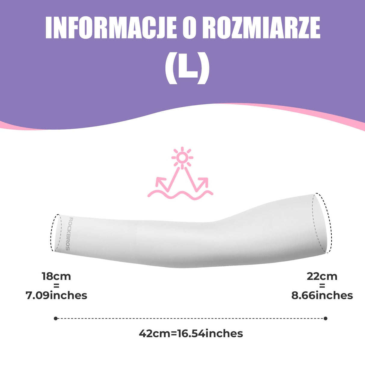 ROCKBROS Rękawy Ochronne na Ramiona Chroniące Przed Słońcem-LF30126 Rękawy