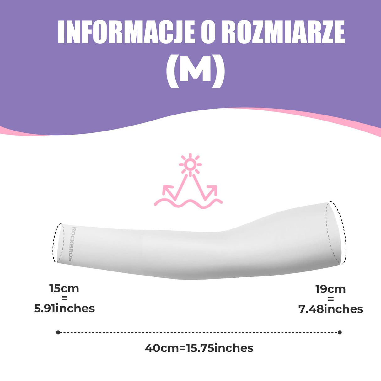 ROCKBROS Rękawy Ochronne na Ramiona Chroniące Przed Słońcem-LF30126 Rękawy