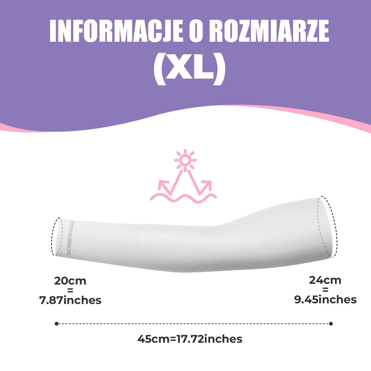 ROCKBROS Rękawy Ochronne na Ramiona Chroniące Przed Słońcem-LF30126 Rękawy