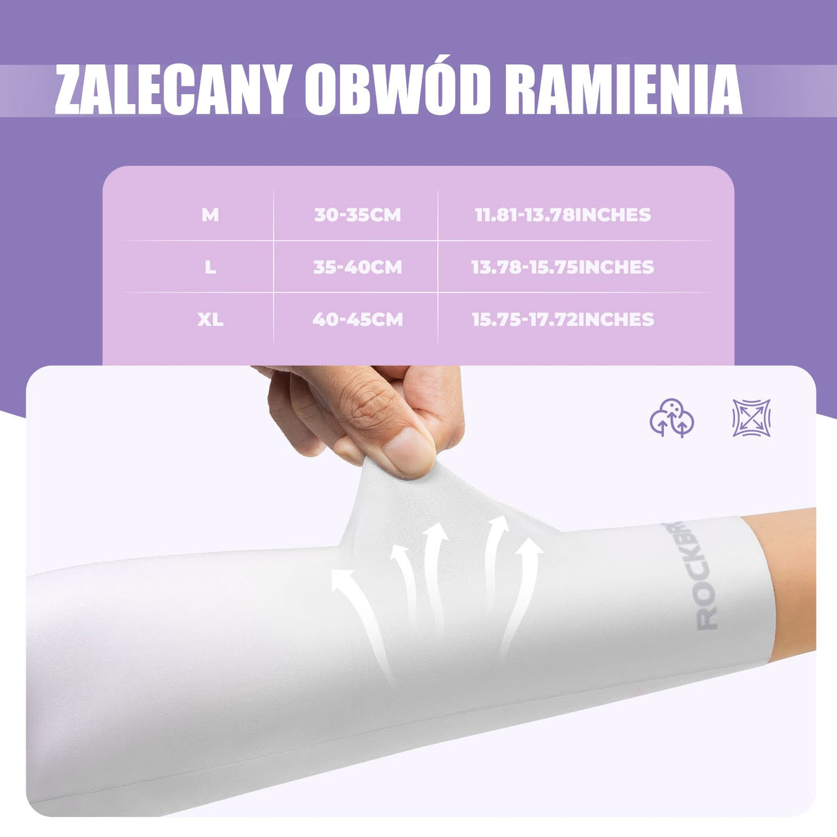 ROCKBROS Rękawy Ochronne na Ramiona Chroniące Przed Słońcem-LF30126 Rękawy