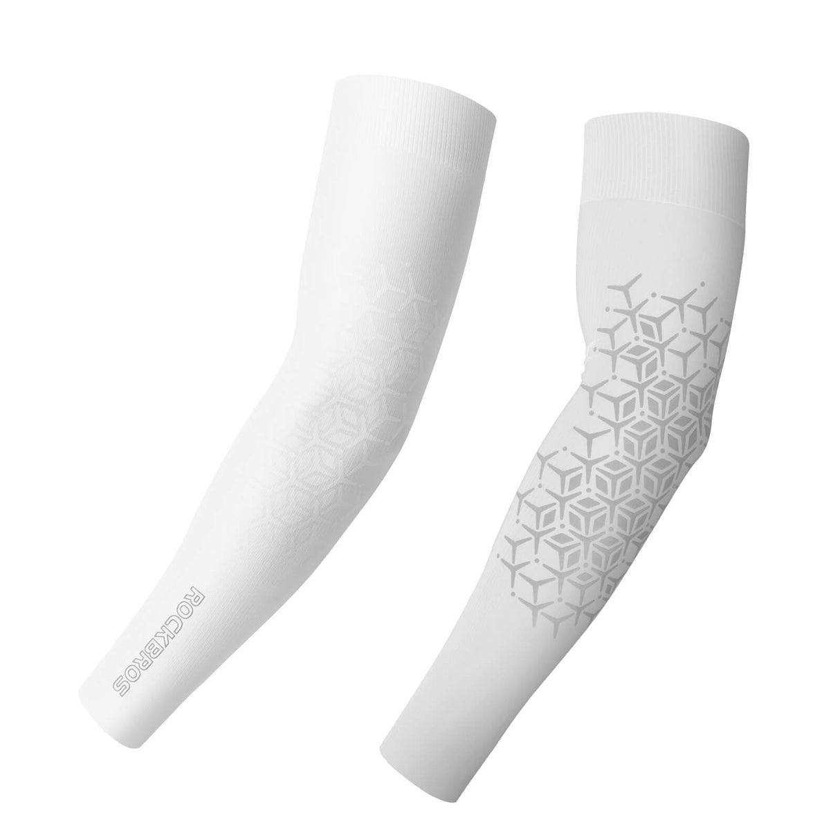 ROCKBROS Rękawy Rowerowe 4D Chłodzące Ramiona UPF 50+ RękawyBiały S