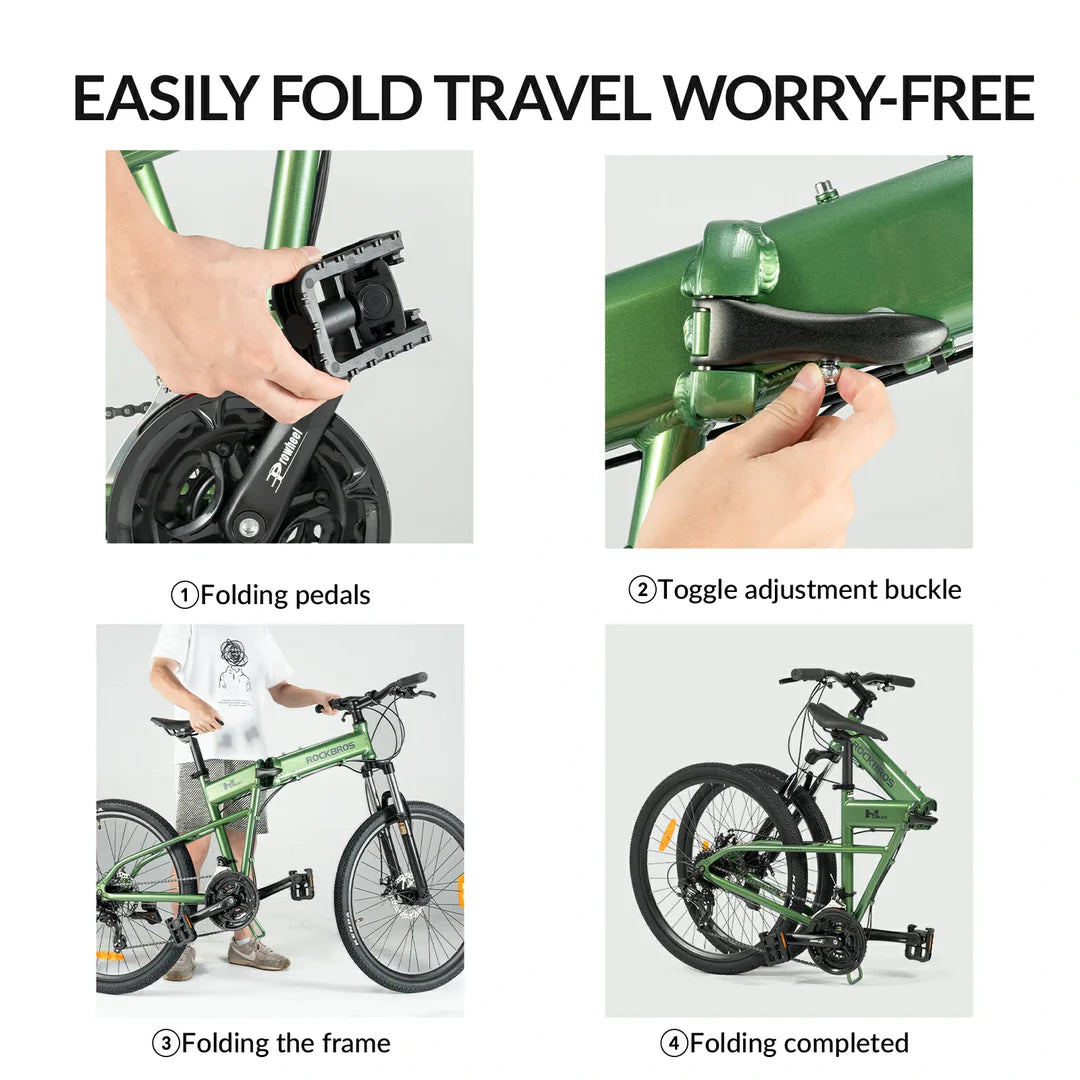 ROCKBROS SGD 26-calowy aluminiowy składany rower górski Rower Górski