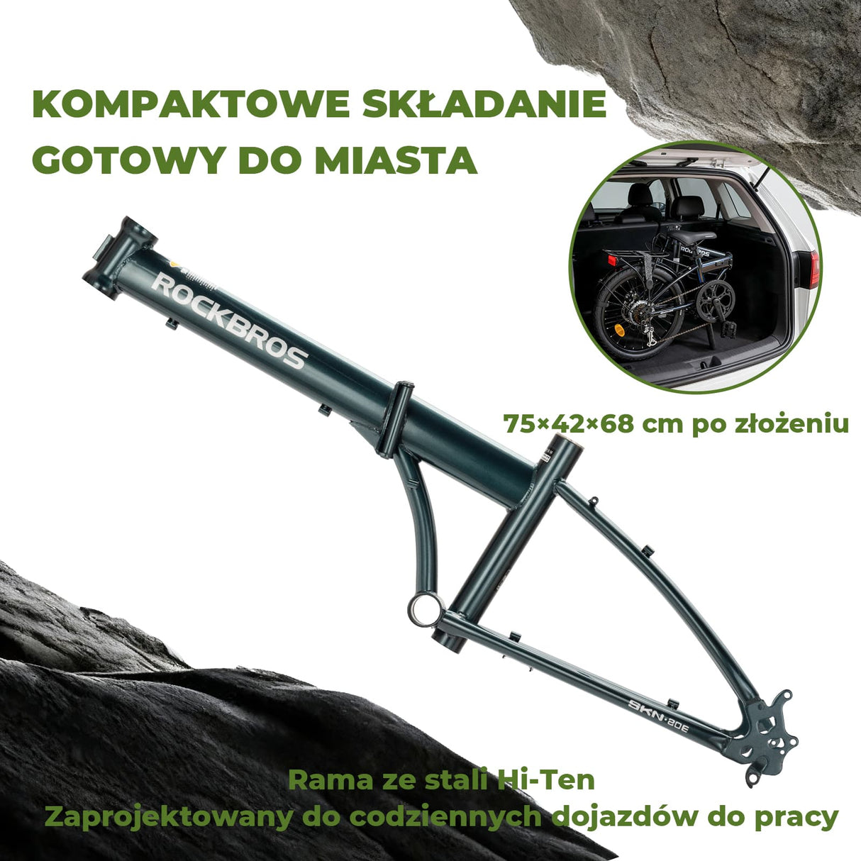 ROCKBROS SKN–20 Calowy-Rower Składany Rower Składany