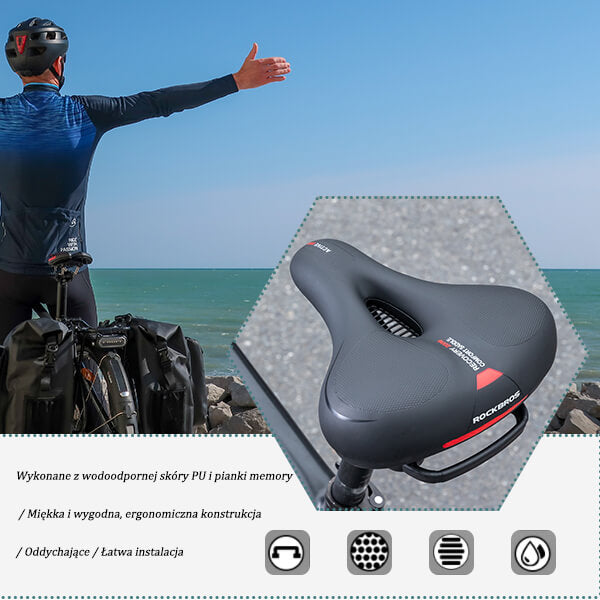 ROCKBROS Siedzisko z Uchwytem Bezpieczeństwa Siodełka rowerowe