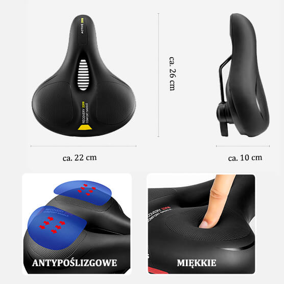 ROCKBROS Siedzisko z Uchwytem Bezpieczeństwa Siodełka rowerowe