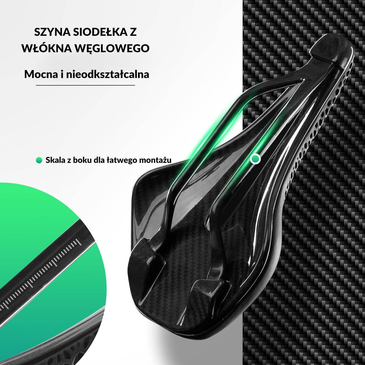 ROCKBROS Siodełka Rowerowe Drukowane w 3d Włókno Węglowe Siodełka rowerowe