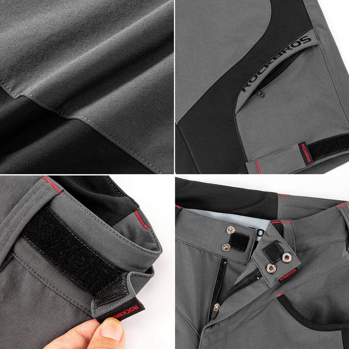 ROCKBROS Spodenki Rowerowe i Bielizna 2 w 1 Spodnie Casualowe Spodenki