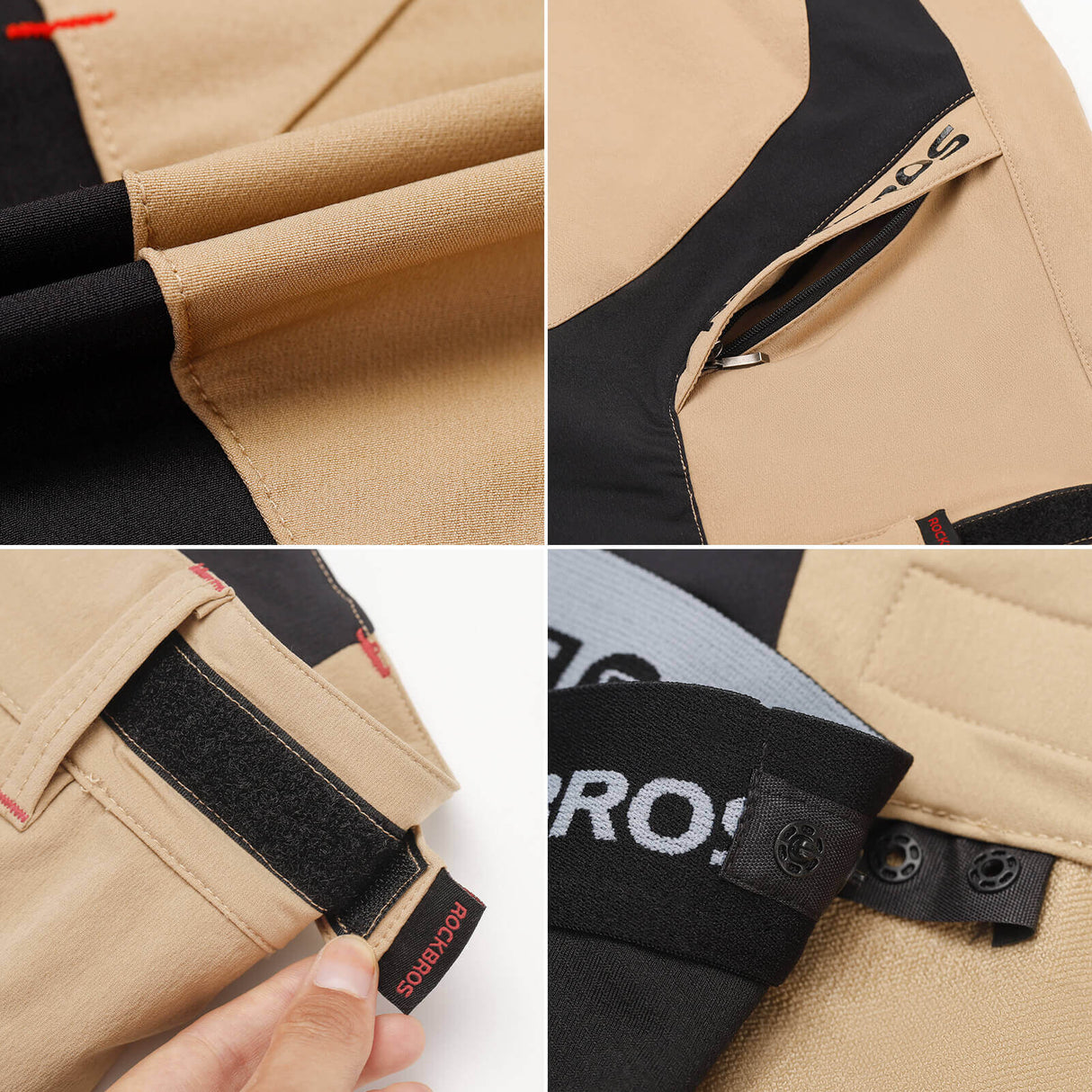 ROCKBROS Spodenki Rowerowe i Bielizna 2 w 1 Spodnie Casualowe Spodenki