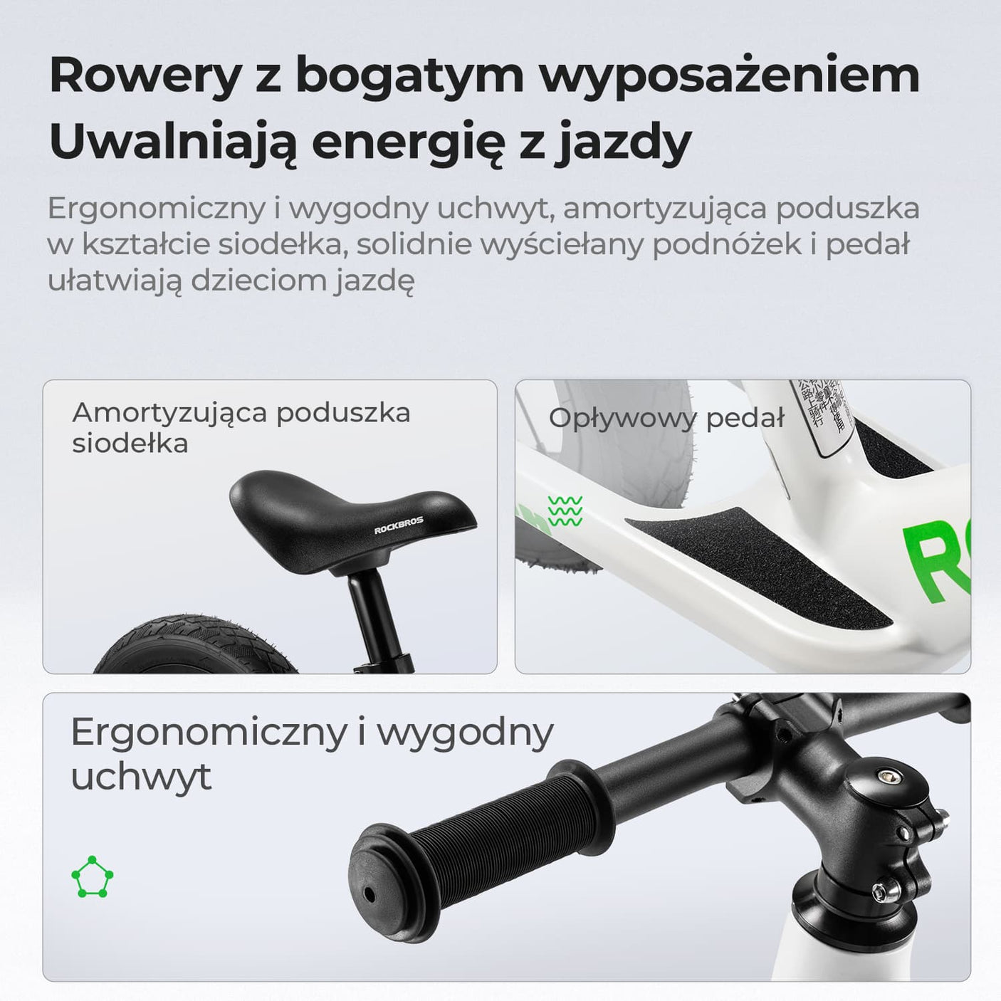 ROCKBROS TRIH – Rowerek Biegowy 12" Dla Dzieci Rower Dziecięcy
