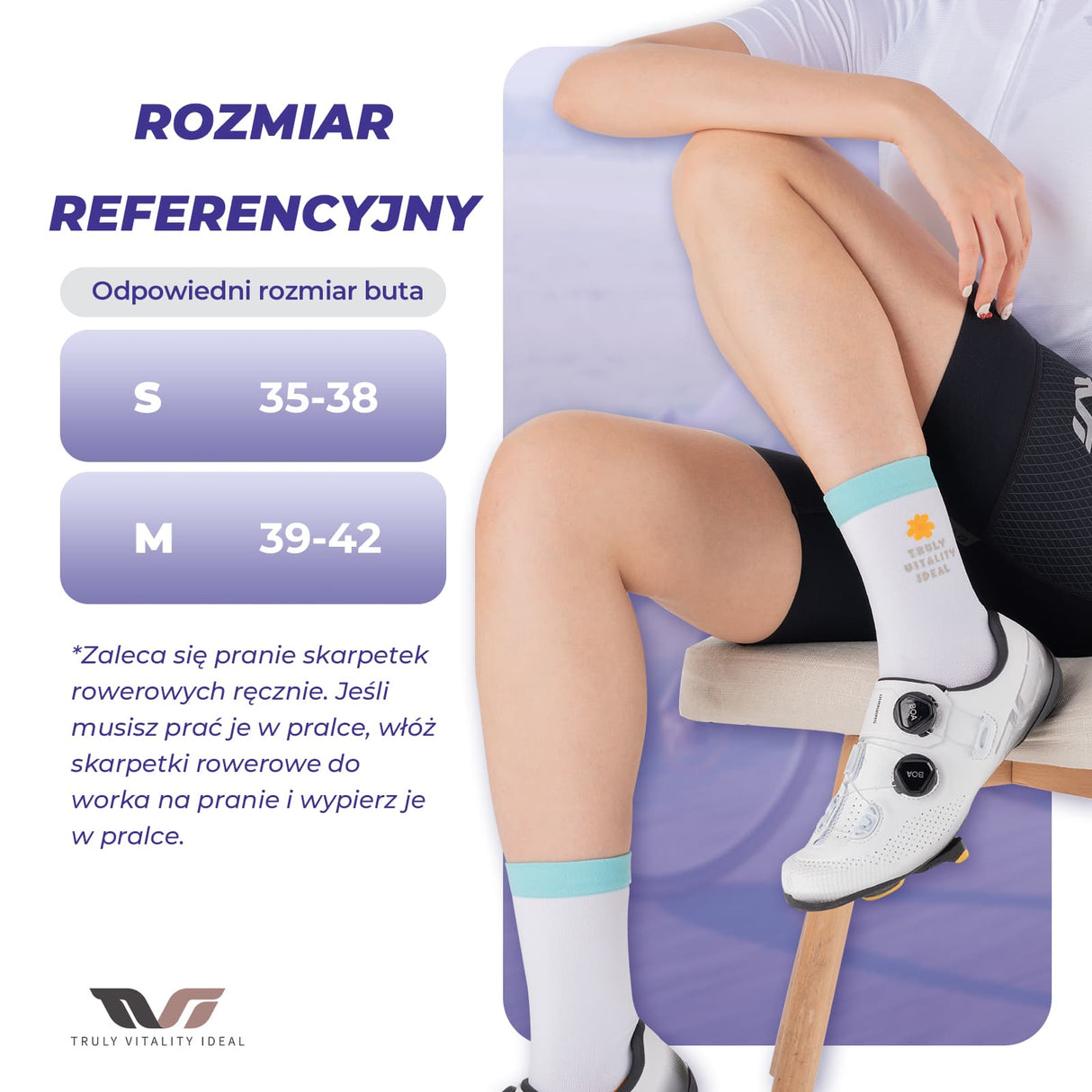 ROCKBROS TVI Damskie Długie Skarpetki do Kolarstwa Szosowego Skarpetka