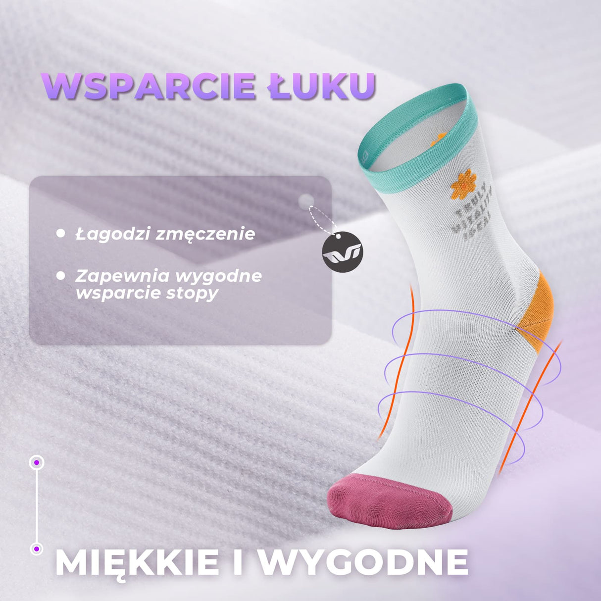 ROCKBROS TVI Damskie Długie Skarpetki do Kolarstwa Szosowego Skarpetka