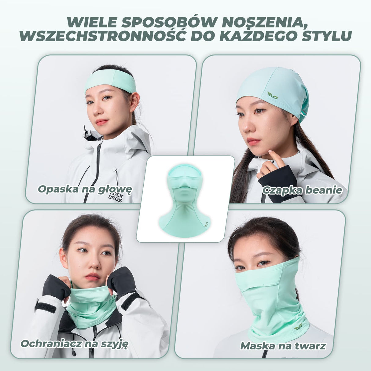 ROCKBROS TVI Kominiarki Damski Zimowy Ciepły-YDWB004 Kominiarki