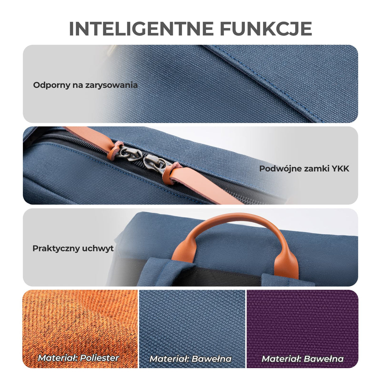 ROCKBROS Torba 3w1 Do Roweru Składaka – Plecak, Torba Na Kierownicę I Do Ręki 8,3 L Plecaki