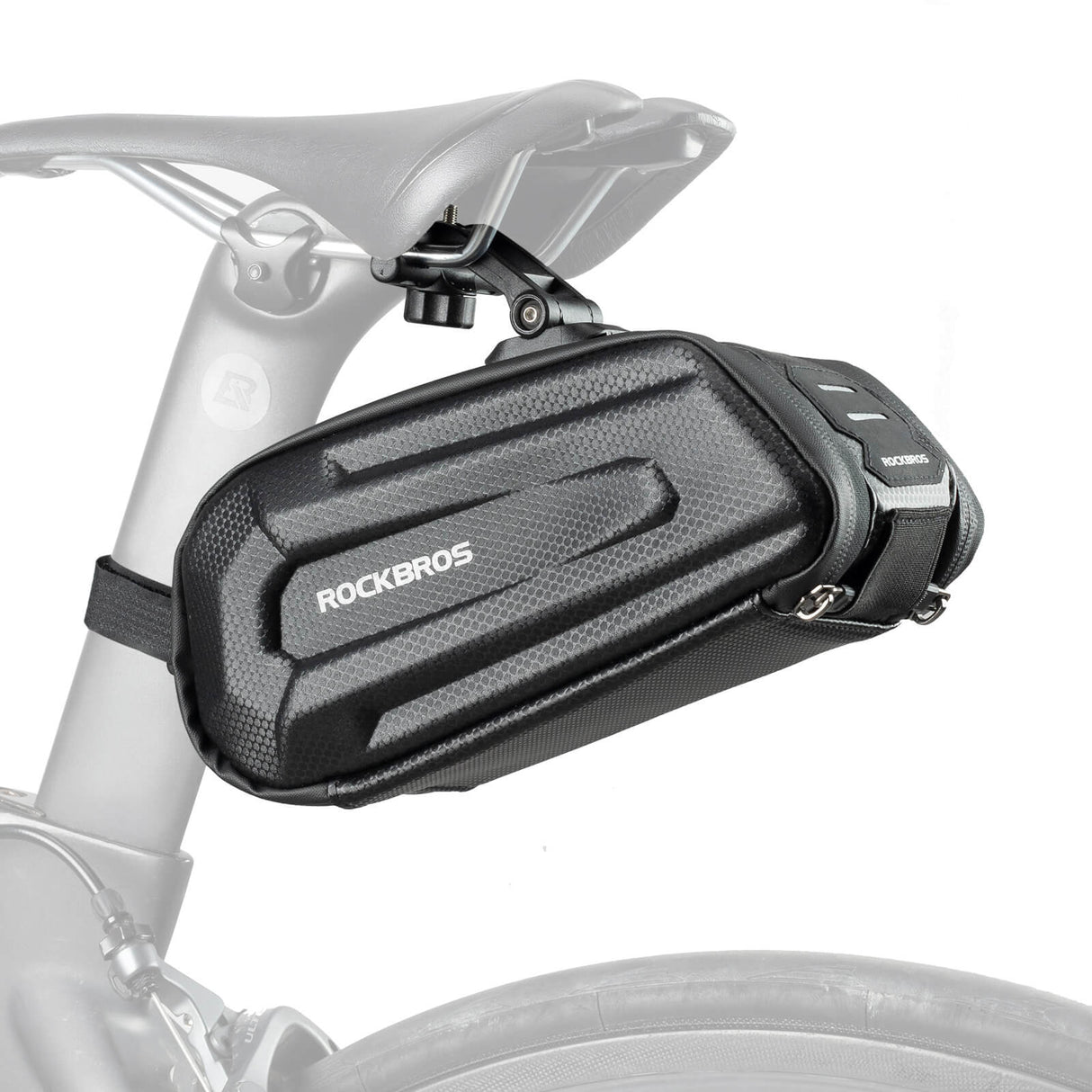 ROCKBROS Torby Podsiodłowe Twarda Skorupa z Podwójnym Zamkiem Błyskawicznym 1.7L Torby podsiodłowe