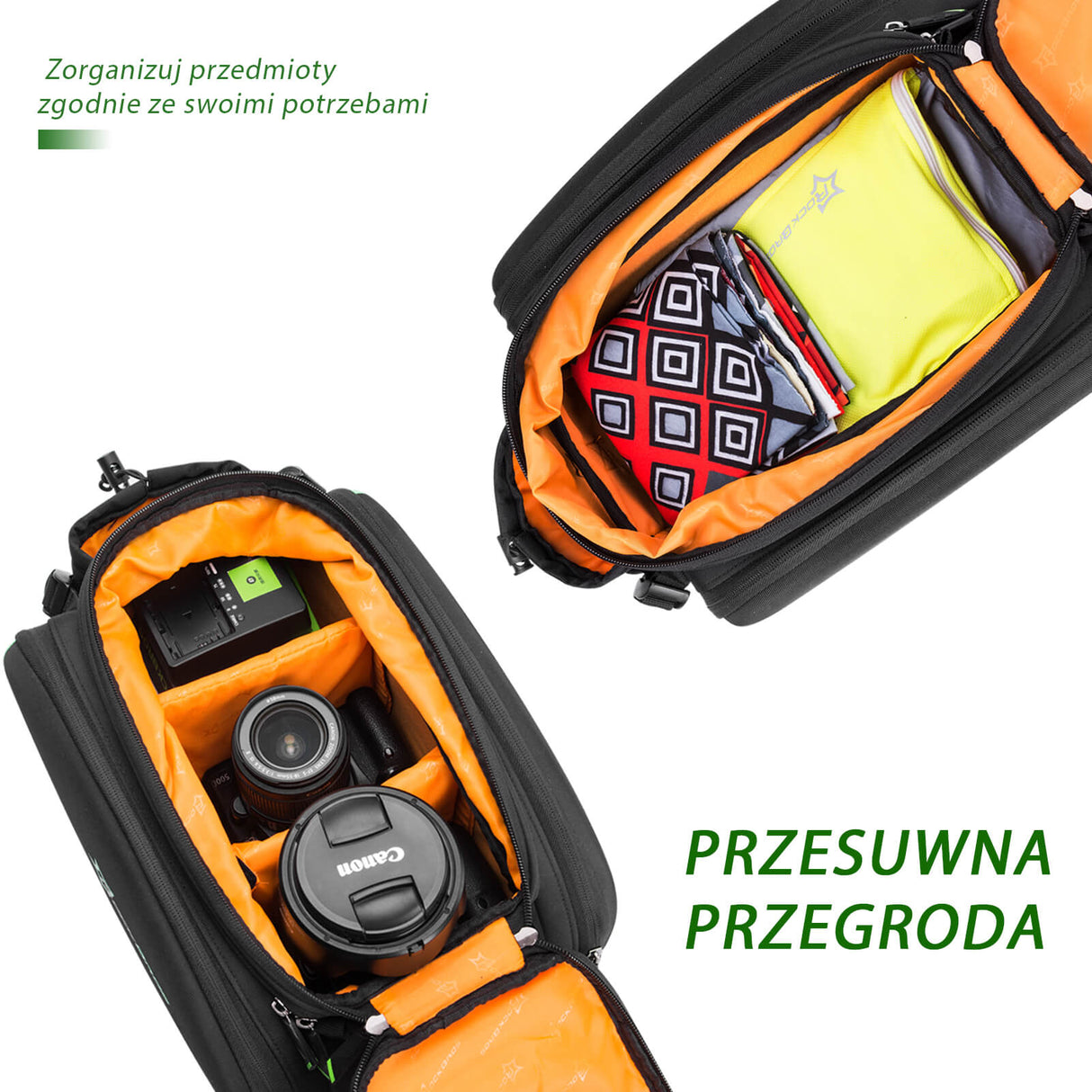 ROCKBROS Torby na Bagażnik Duża Pojemność 17-35 l Torby na bagażnik