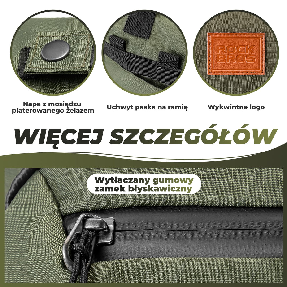 ROCKBROS Torby na Kierownicę Składany Wielofunkcyjny Plecak Rowerowy 11,5L Plecaki