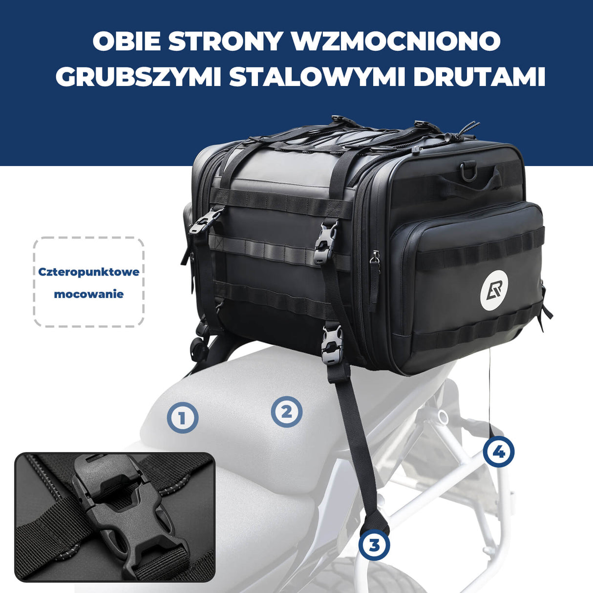 ROCKBROS Torby i sakwy motocyklowe 43-50L Torby i sakwy motocyklowe