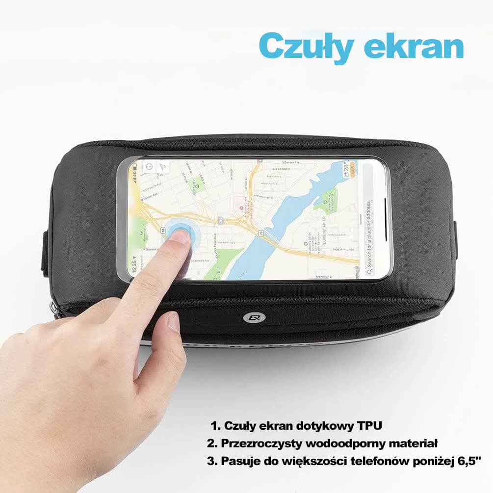 ROCKBROS Torby na Kierownicę Ekran Dotykowy 4.5L Torby na kierownicę