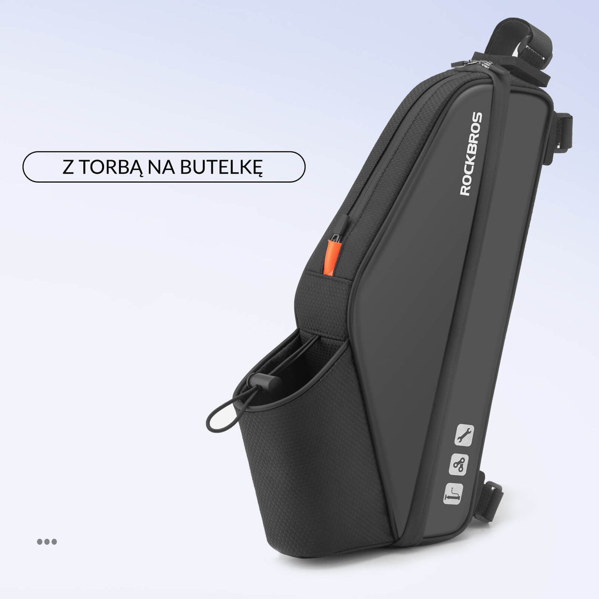 ROCKBROS Torby na Ramę Torba na Butelkę z Wodą w Kształcie Trójkąta 3L Torby na ramę