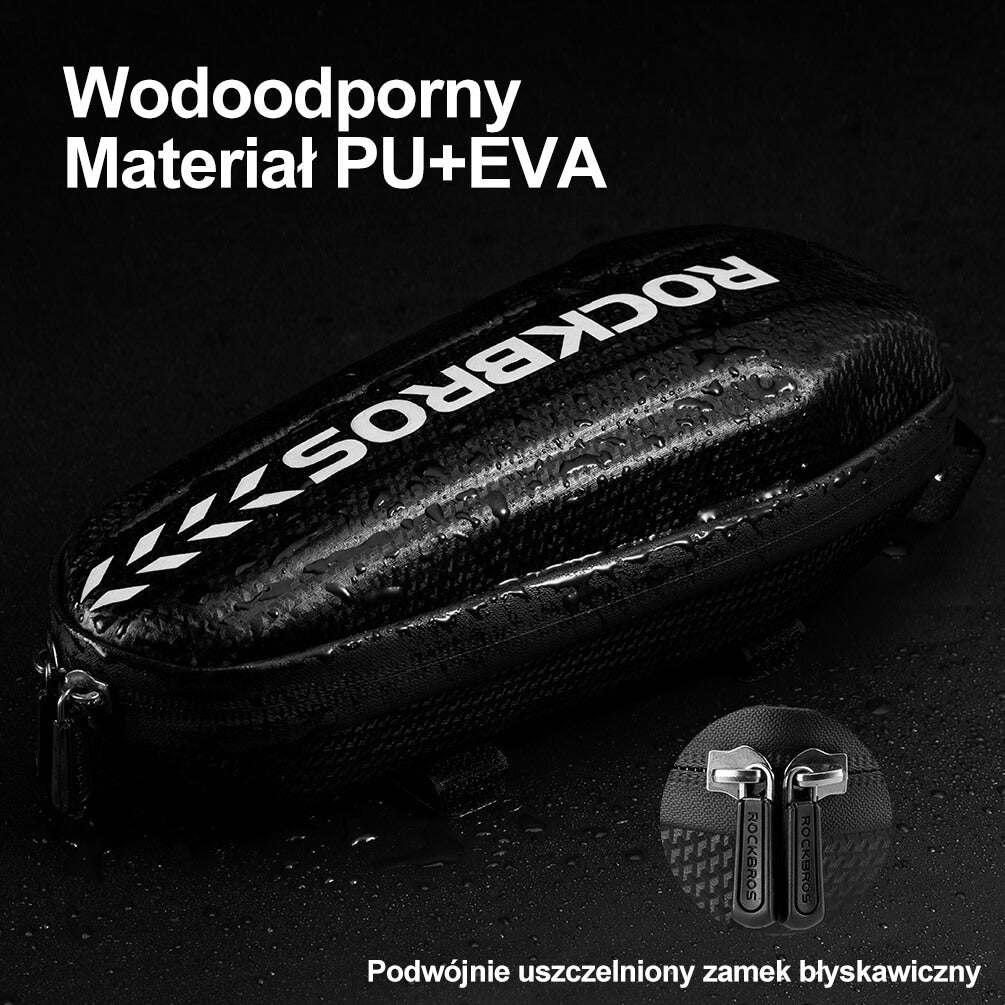 ROCKBROS Torby na Ramę Twarda Skorupa Długa 1.1L/1.5L Torby na ramę