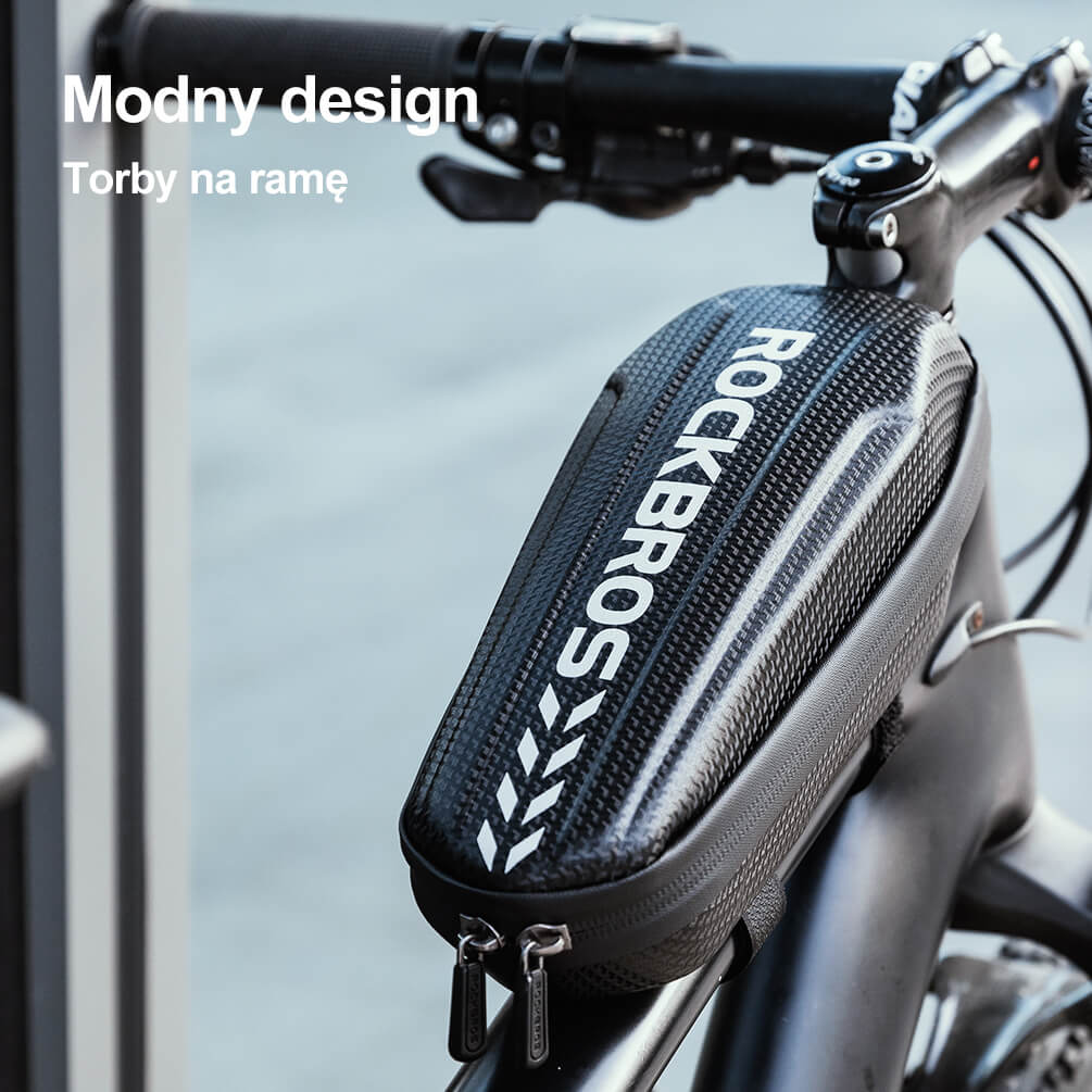 ROCKBROS Torby na Ramę Twarda Skorupa Długa 1.1L/1.5L Torby na ramę