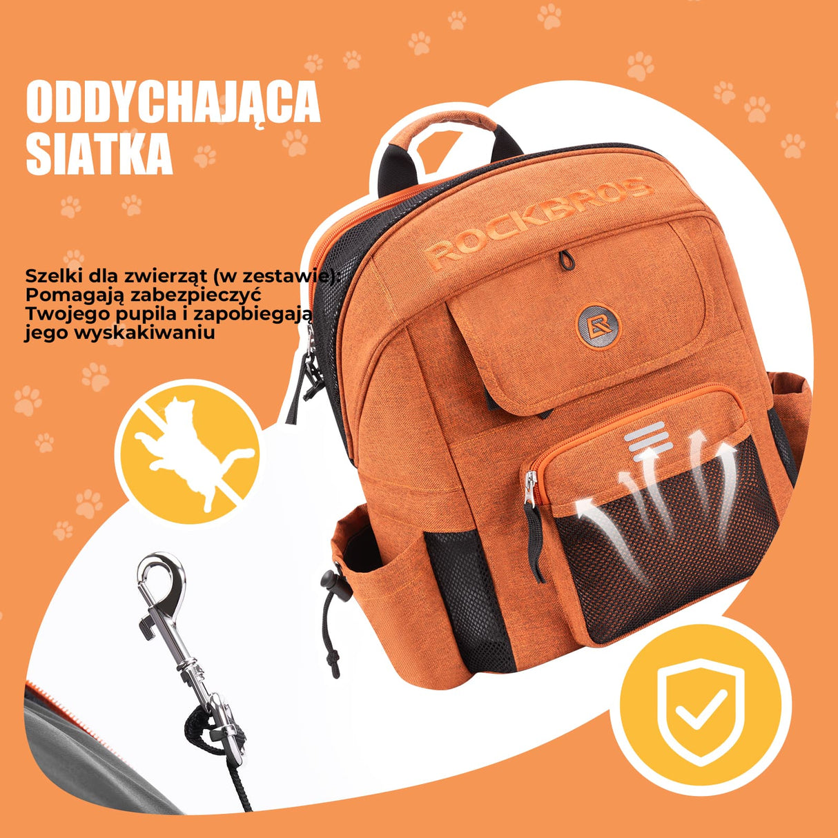 ROCKBROS Torby na kierownicę torba na rower składany Brompton dla zwierząt 21L Plecaki