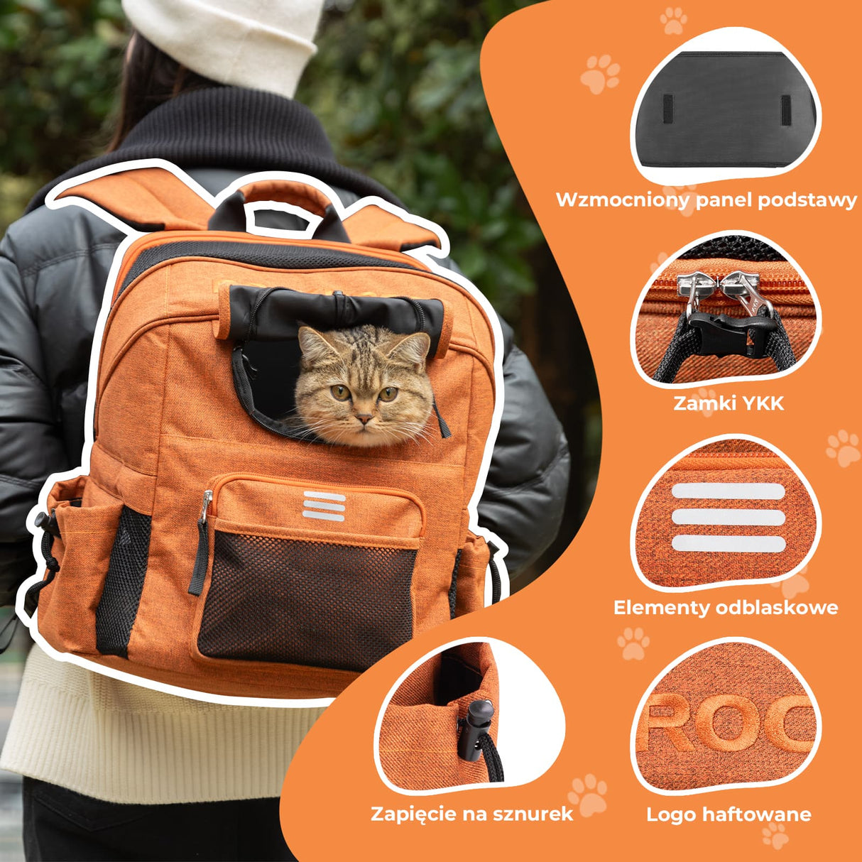 ROCKBROS Torby na kierownicę torba na rower składany Brompton dla zwierząt 21L Plecaki