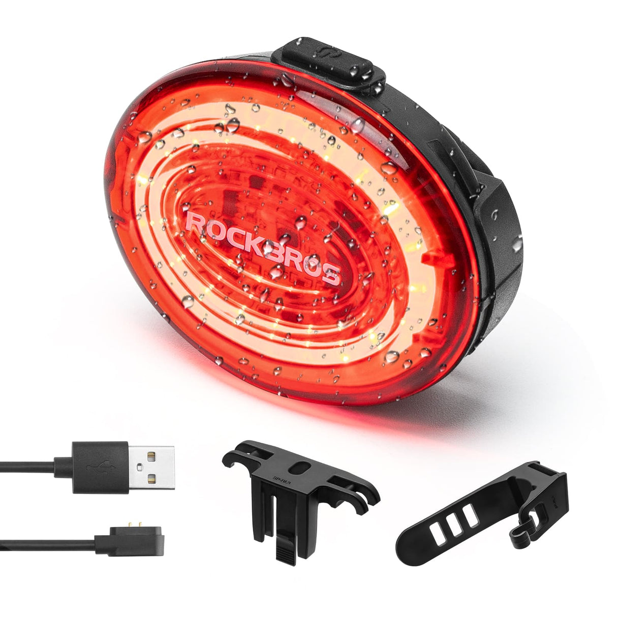 ROCKBROS Tylne Światło Rowerowe Inteligentny Czujnik Hamulca Światła rowerowe