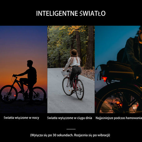 ROCKBROS Tylne Światło Rowerowe Inteligentny Q3 Światła rowerowe