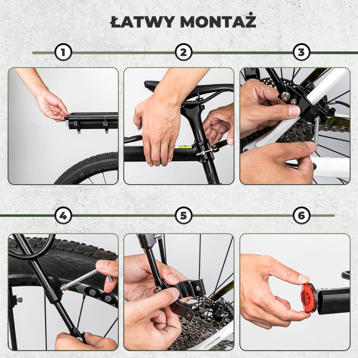 ROCKBROS Tylny Bagażnik Rrowerowy Można Szybko Zdemontować -CT-601-5 Bagażniki