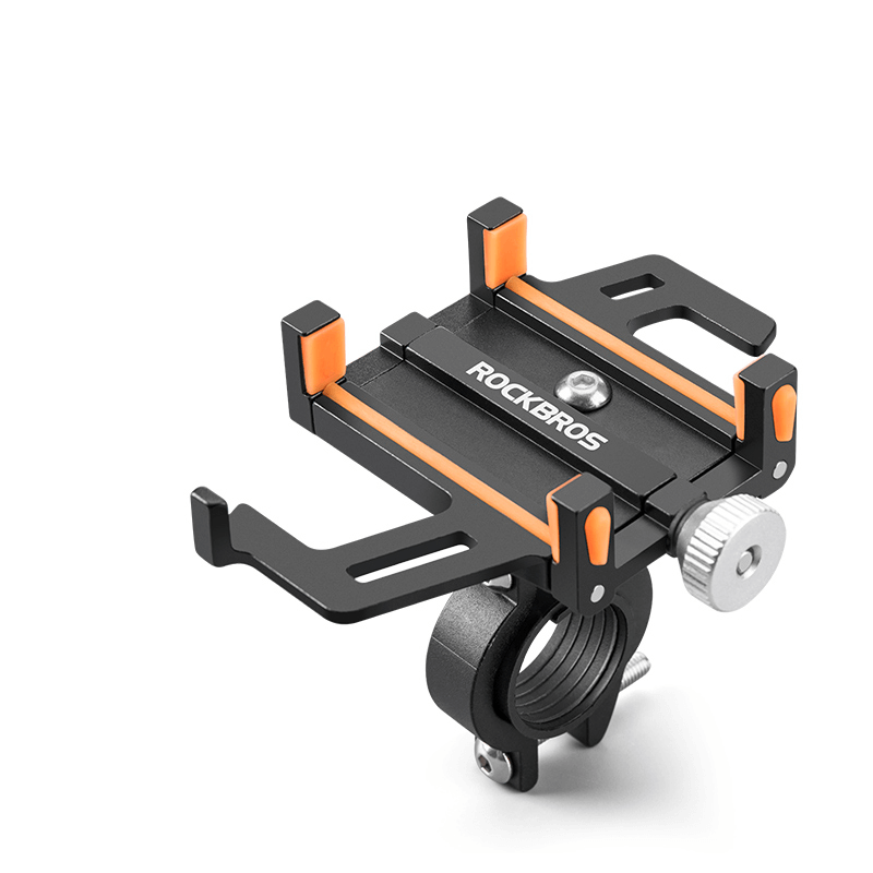 ROCKBROS Uchwyty Na Telefon Stop Aluminium Uchwyty na telefonPomarańczowy