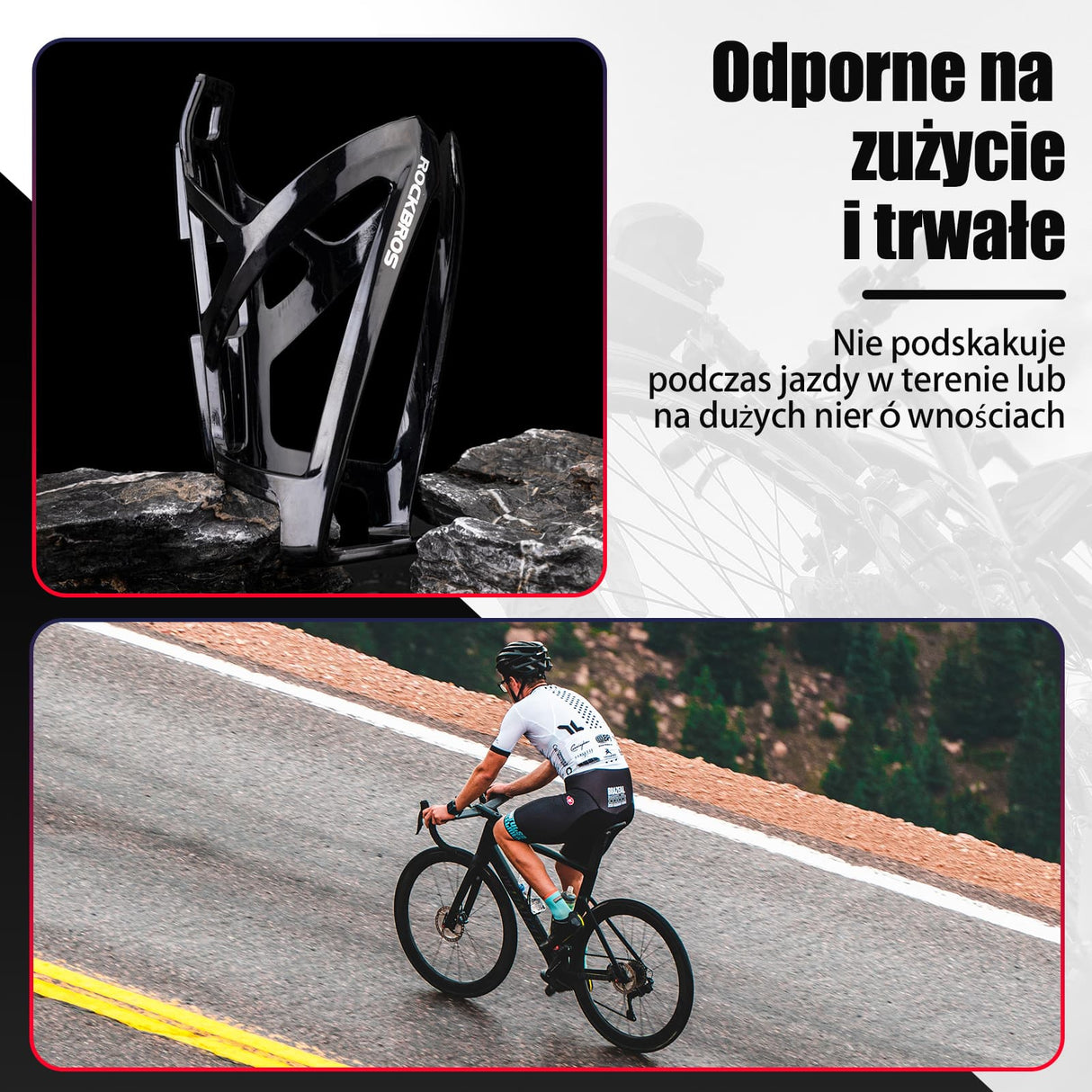 ROCKBROS Uchwyty na Bidon Lekki Materiał PC Kolorowy 35g-FK-338 Uchwyty na bidon