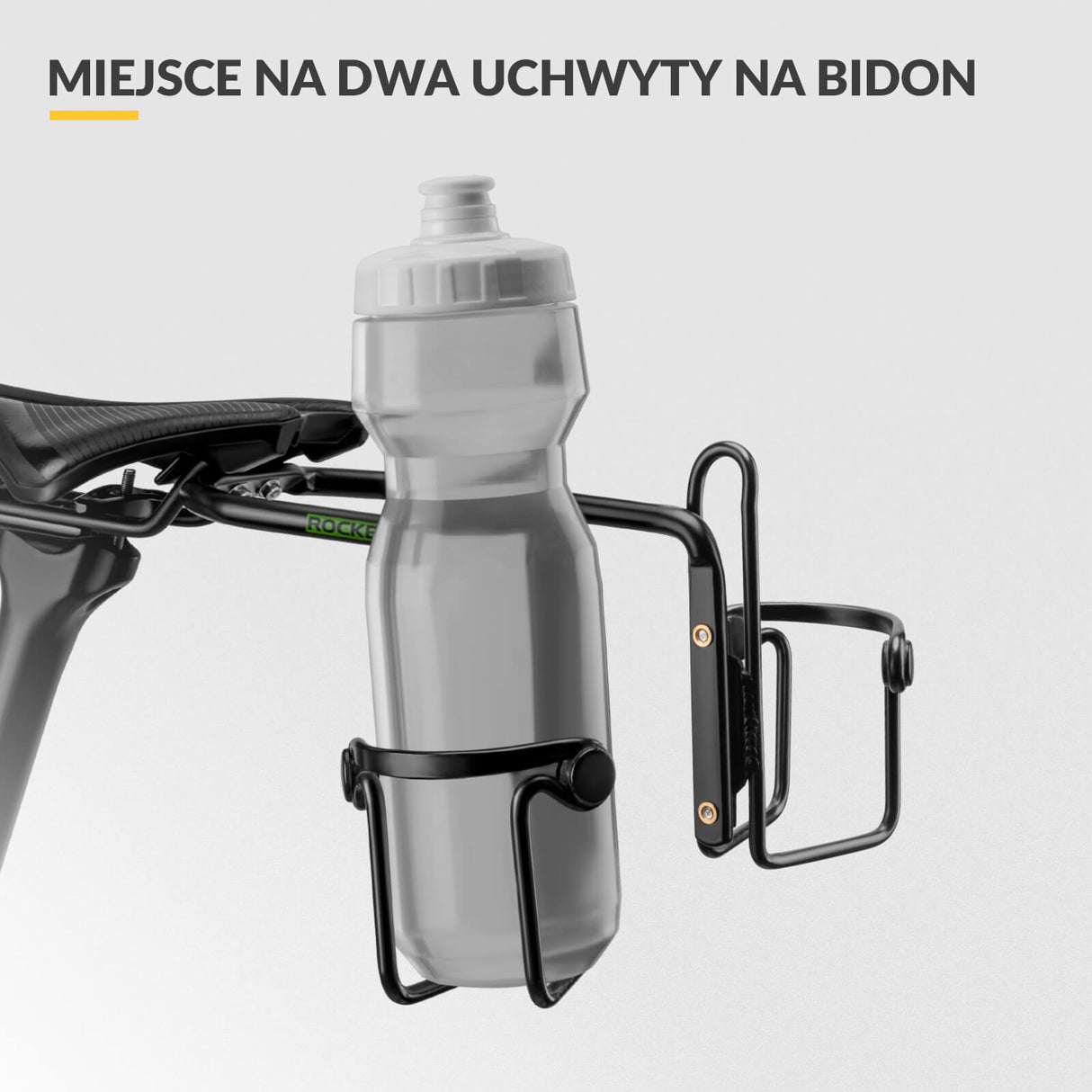 ROCKBROS Uchwyty na Bidon Wszechstronny Obrót o 360 Stopni Uchwyty na bidon