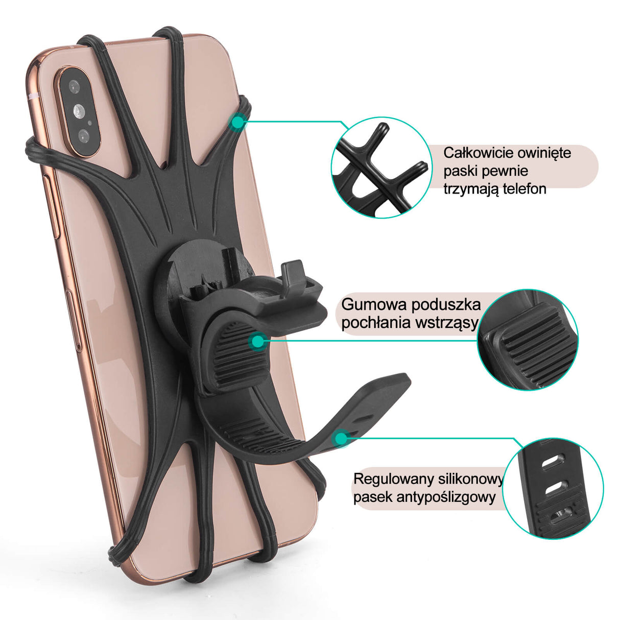 Uchwyty na Telefon Silikon Nastawny