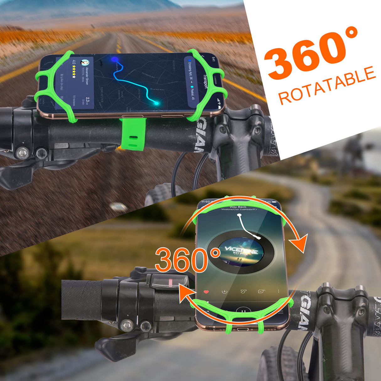 Uchwyty na Telefon Silikon Nastawny