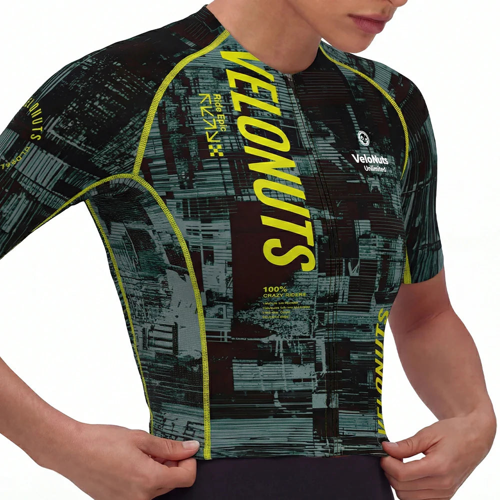 Velonuts Velonuts Damska Koszulka Rowerowa Velonuts Ultra Short Krótki Rękaw, Zielona Koszulki