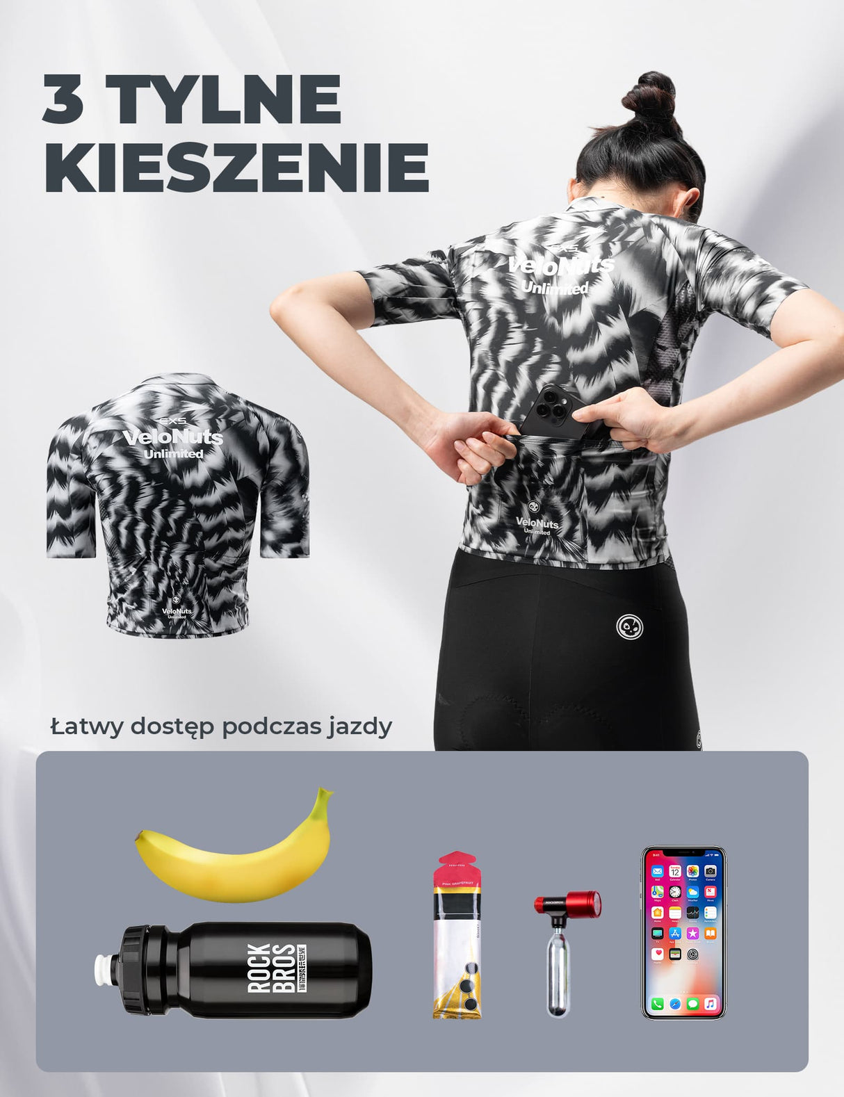 Velonuts Damska Koszulka Rowerowa Extra Short Krótki Rękaw
