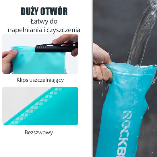 ROCKBROS Worek na wodę pitną do sportów na świeżym powietrzu 2L Bidony