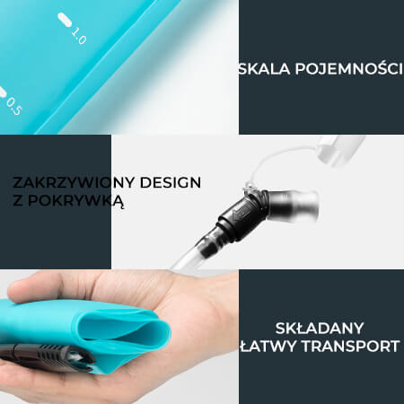 ROCKBROS Worek na wodę pitną do sportów na świeżym powietrzu 2L Bidony