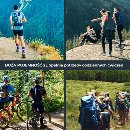 ROCKBROS Worek na wodę pitną do sportów na świeżym powietrzu 2L Bidony