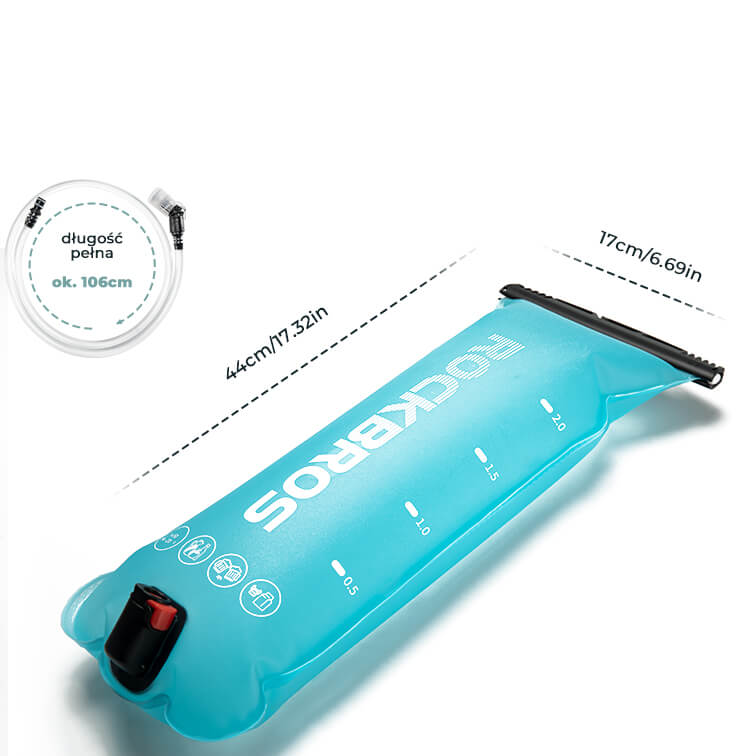 ROCKBROS Worek na wodę pitną do sportów na świeżym powietrzu 2L Bidony