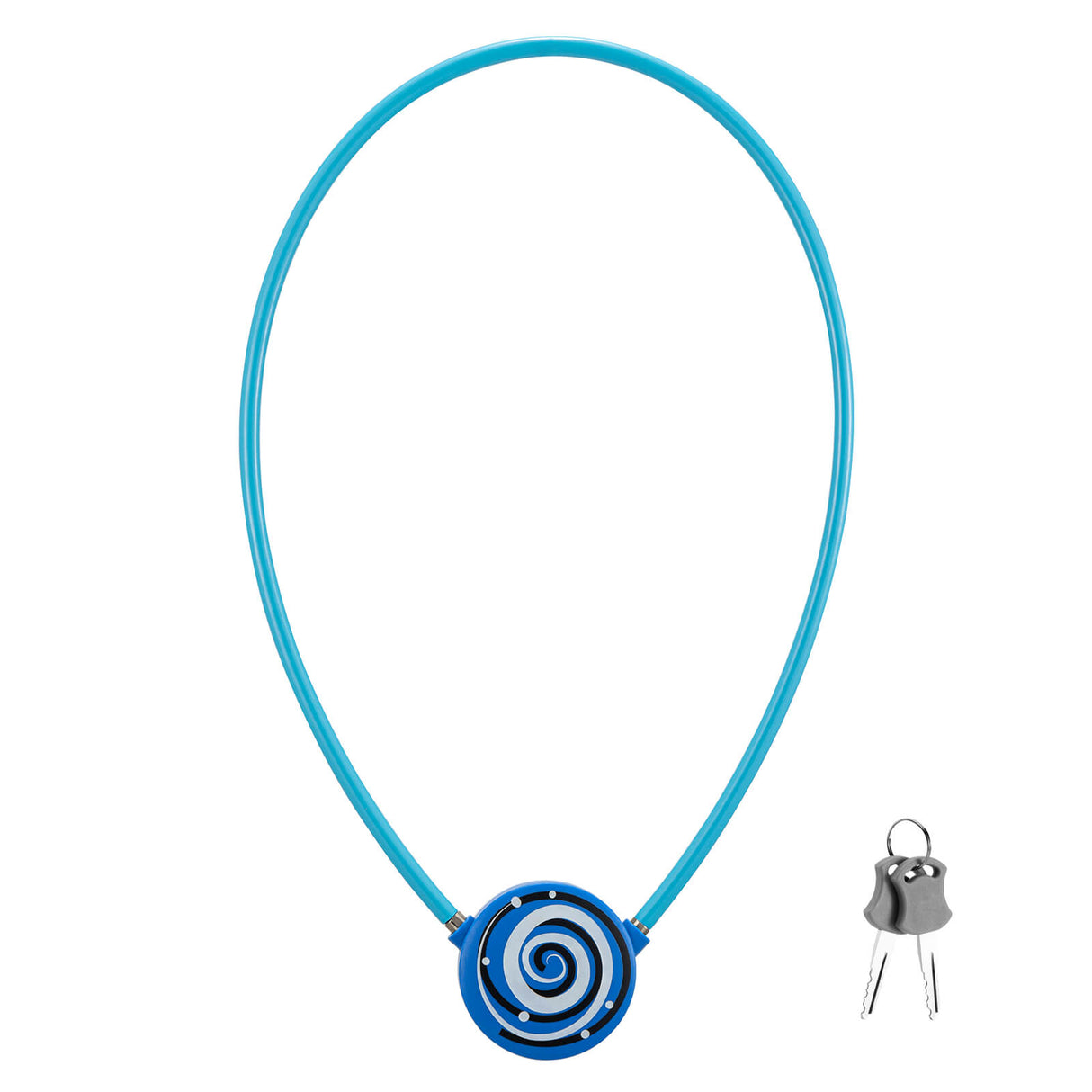 ROCKBROS Zapięcia Rowerowa Przenośna Blokada Linkowa Antykradzieżowa -WL158 ZapięciaNiebieski