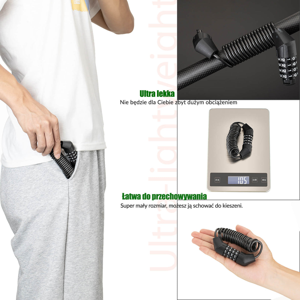 ROCKBROS Zapięcia Szyfrowy Do Kasku Rowerowego 150cm Zapięcia