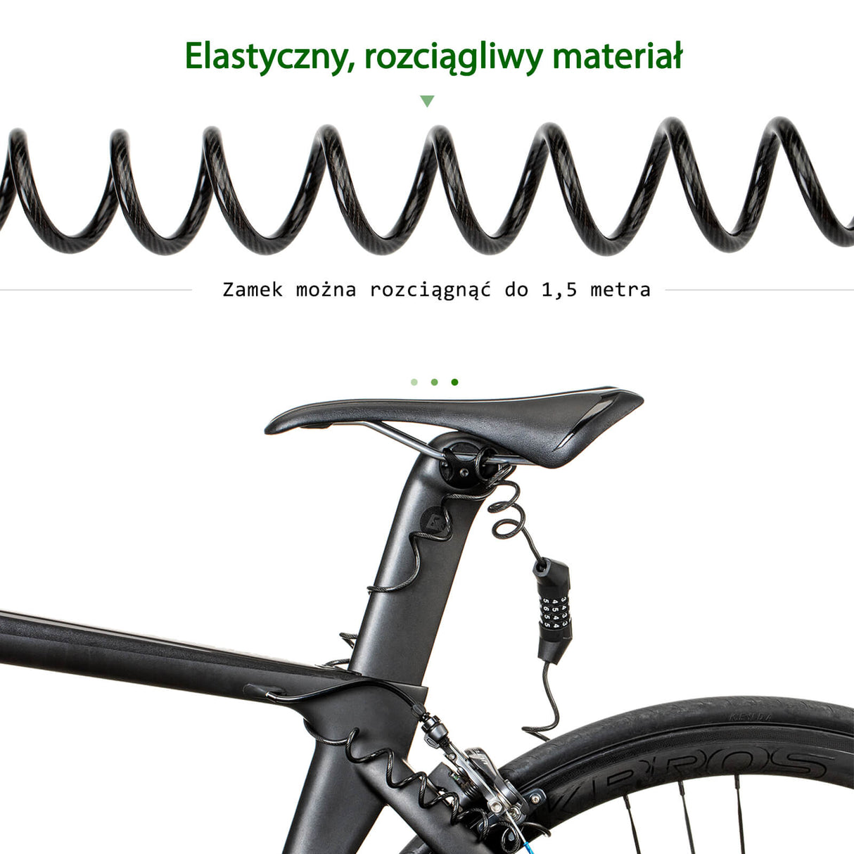 ROCKBROS Zapięcia Szyfrowy Do Kasku Rowerowego 150cm Zapięcia