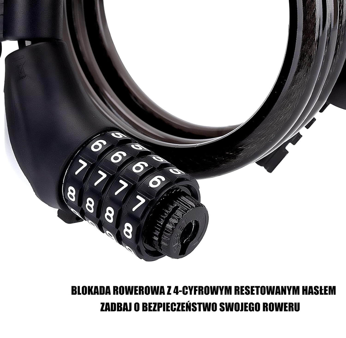 ROCKBROS Zapięcie Rowerowe ze Stali Nierdzewnej z Diodą LED -XR2606 Zapięcia