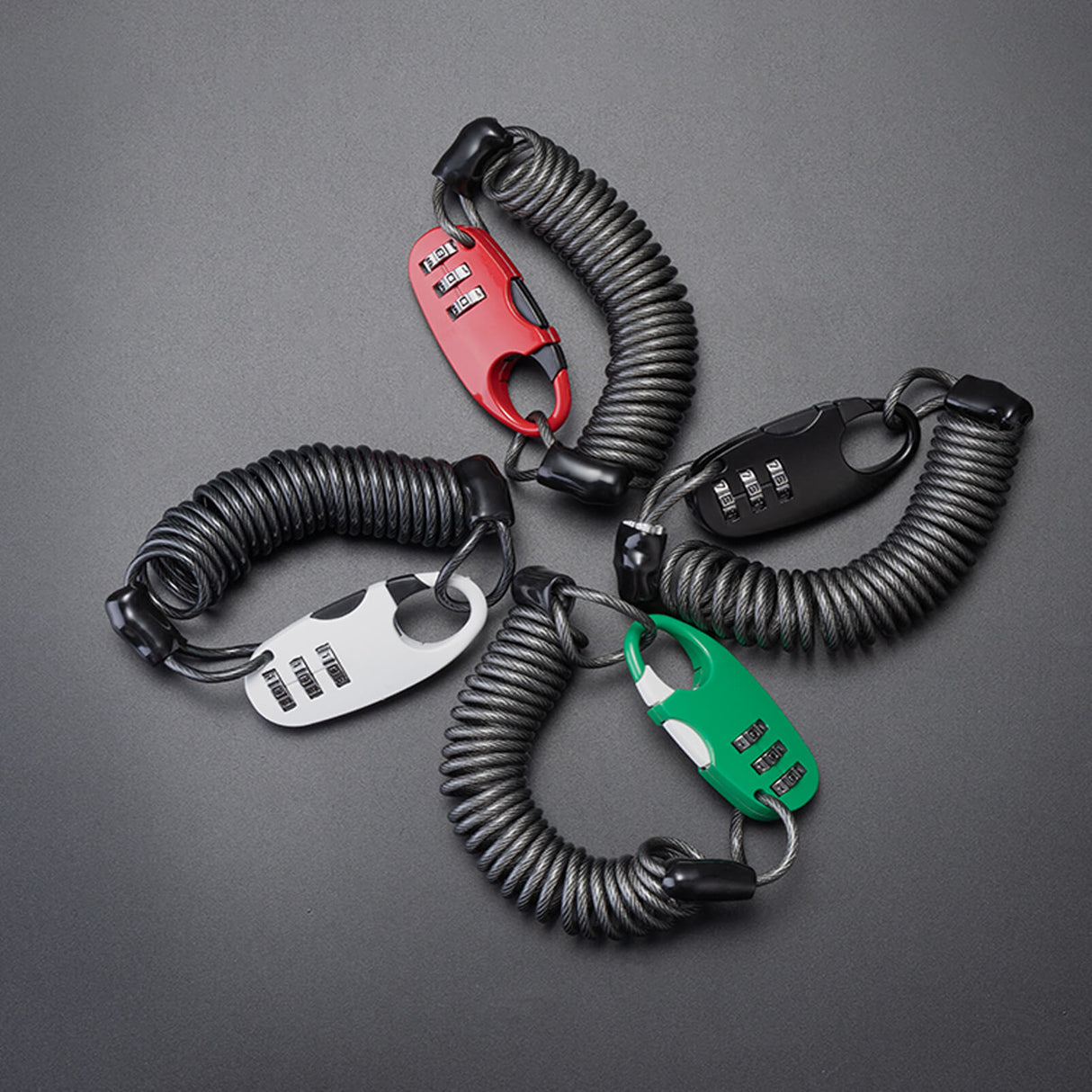 ROCKBROS Zapięcie do Kasku Rowerowego Trzycyfrowe Hasło Długość 90cm Zapięcia