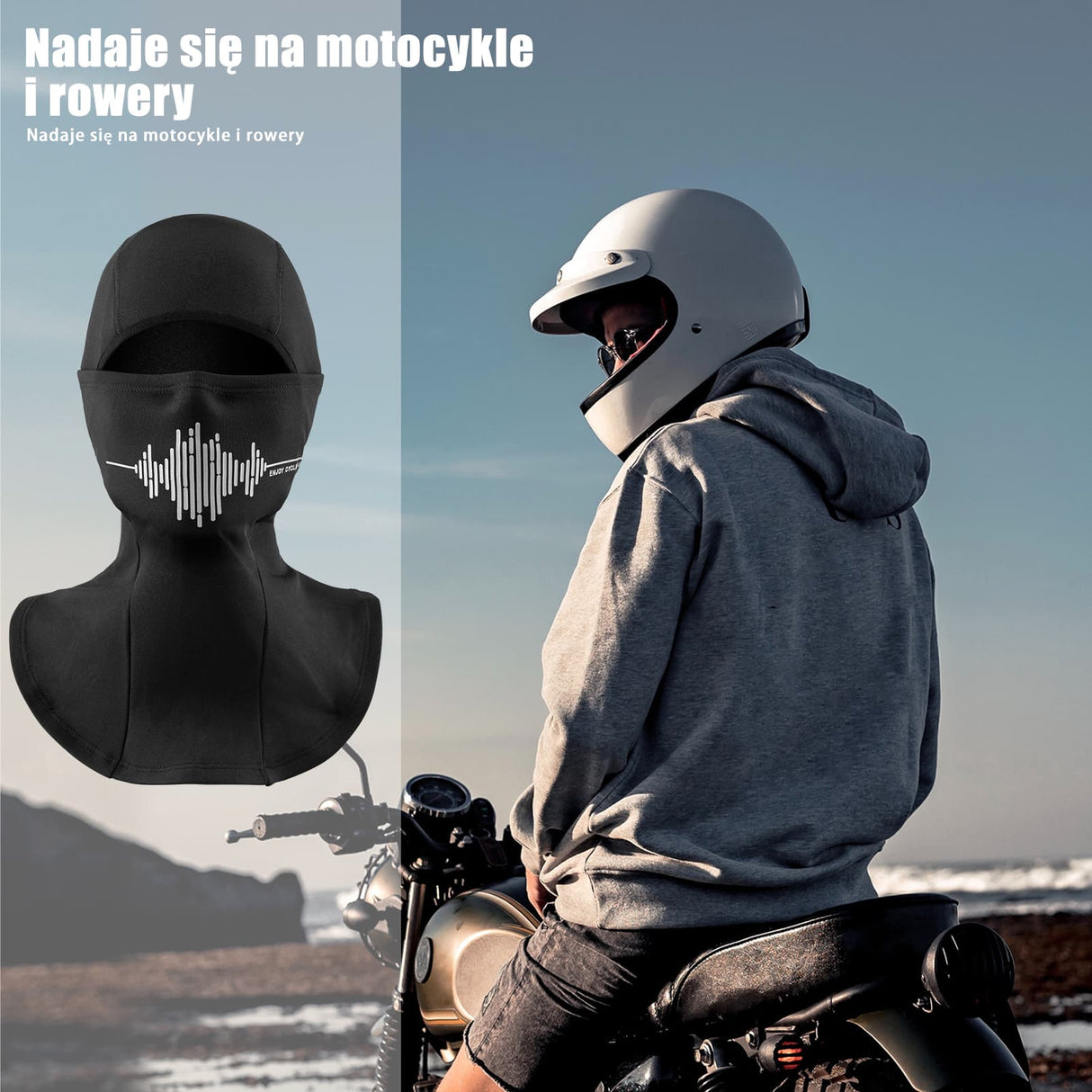 ROCKBROS Zimowa Kominiarka Rowerowa Ocieplacz na Szyję -YPP052 Kominiarki