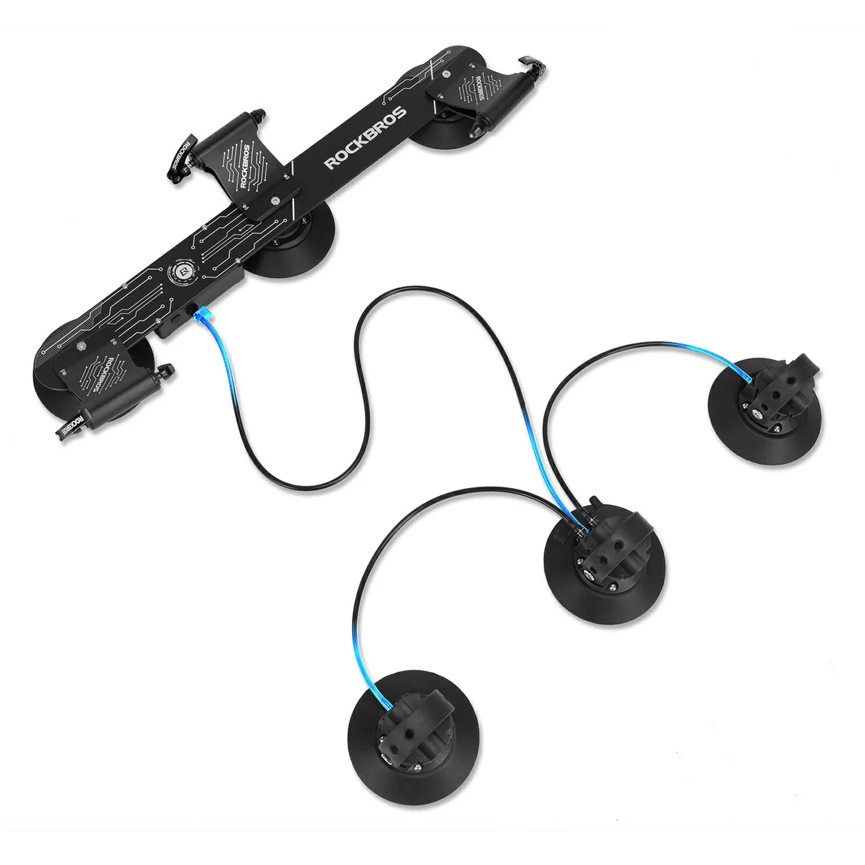 electric suction cup car roof bike rack for 3 bikes quick release aluminium alloy mount